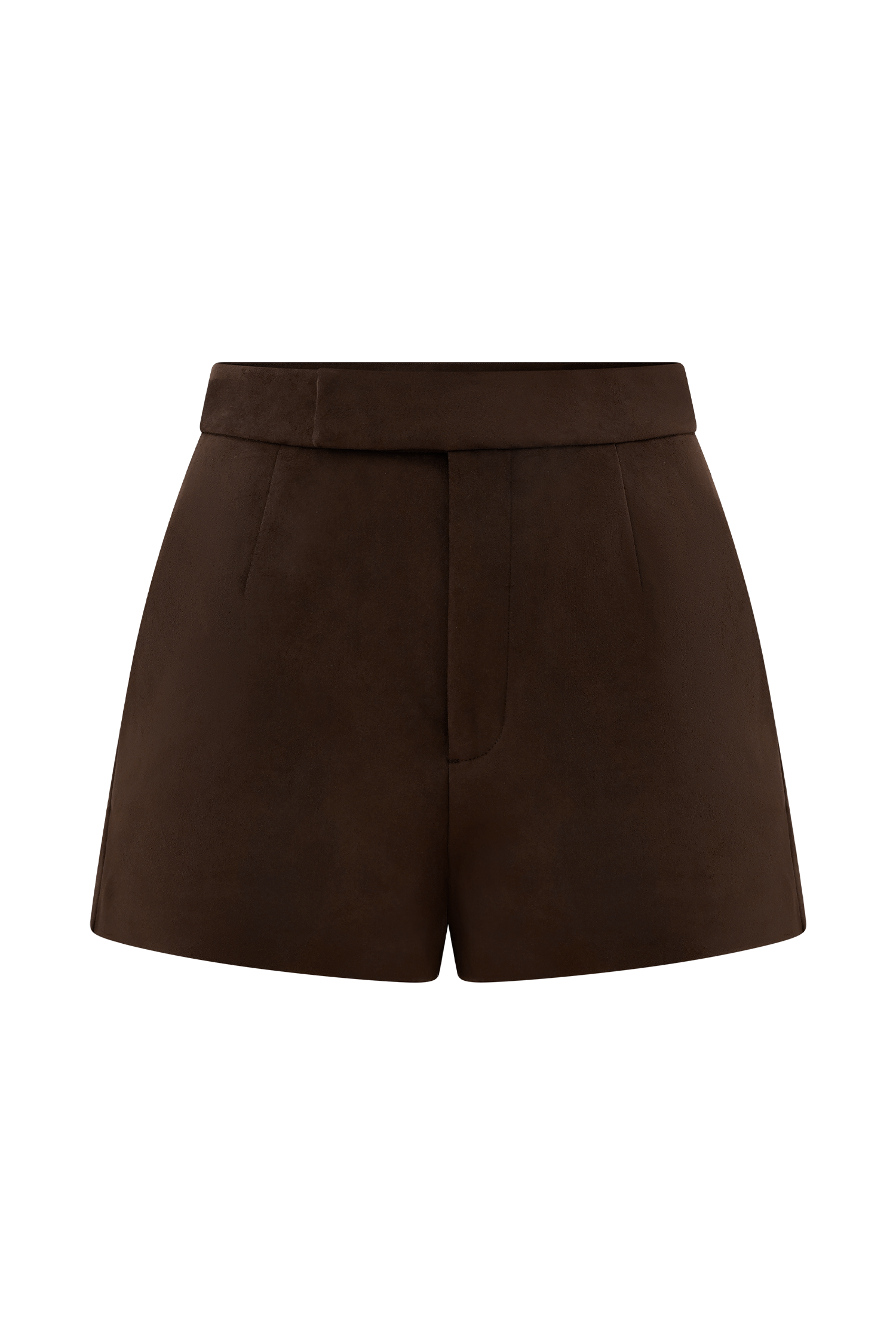 Sally Faux Suede Short - Milk Chocolate